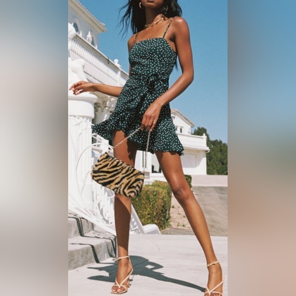 Polly Princess Caesura Polka Dot  Dress